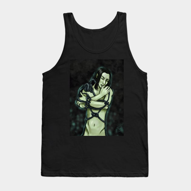 Male with Serpents Shibari Tank Top by CintiaSand